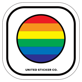 Badge_Lettering_Awareness_RAINBOW CIRCLE_Vinyl_Sticker