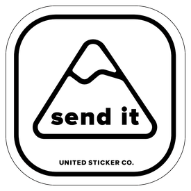 Badge_Mountain_Words & Phrases_[ Send it ]_Vinyl_Sticker