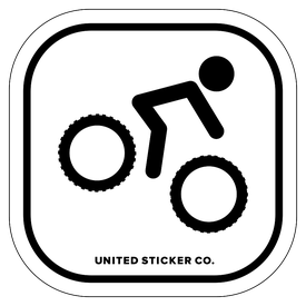 Badge_Stick Figure_Sports & Recreation_Downhill MTB_Vinyl_Sticker