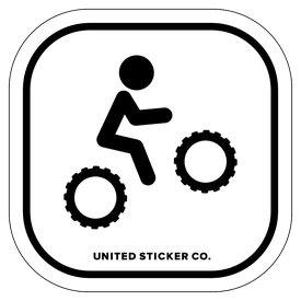 Badge_Stick figure_Sports & Recreation_Dirt Bike Motocross_Vinyl_Sticker