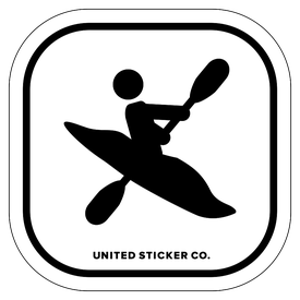 Badge_Stick Figure_Sports & Recreation_Whitewater Kayaking_Vinyl_Sticker