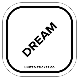 Badge_Lettering_Words & Phrases_[ Dream ]_Vinyl_Sticker