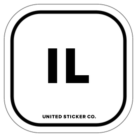 Badge_Lettering_Places_Illinois [ IL ]_Vinyl_Sticker