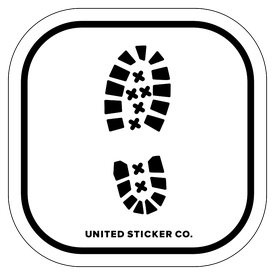 Badge_Icon_Professions_Footprint: Boot_Vinyl_Sticker