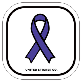 Badge_Icon_Awareness_Violet Purple Ribbon_Vinyl_Sticker