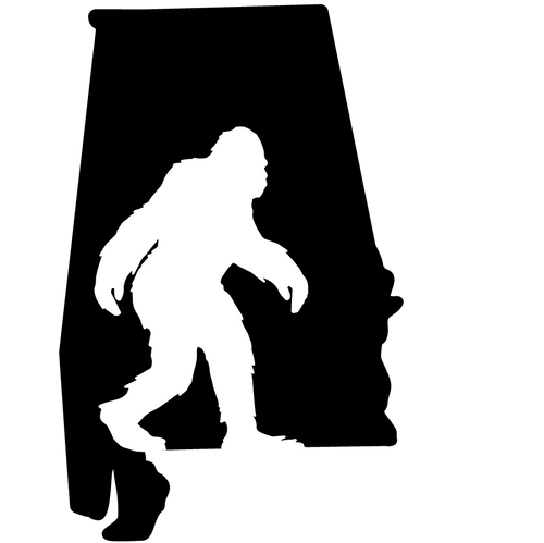 Sasquatch Alabama State Sticker