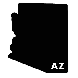 Diecut_State_Letters_Arizona [ AZ ]_Vinyl_Sticker