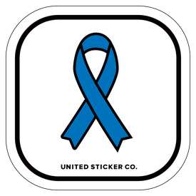 Badge_Icon_Awareness_Blue Ribbon_Vinyl_Sticker