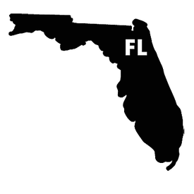 Diecut_State_Letters_Florida [ FL ]_Vinyl_Sticker