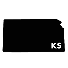 Diecut_State_Letters_Kansas [ KS ]_Vinyl_Sticker
