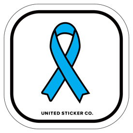Badge_Icon_Awareness_Light Blue Ribbon_Vinyl_Sticker