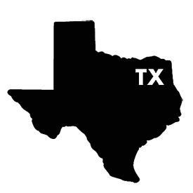 Diecut_State_Letters_Texas [ TX ]_Vinyl_Sticker