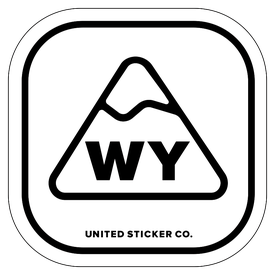 Badge_Mountain_Places_Wyoming [ WY ]_Vinyl_Sticker