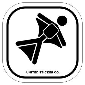 Badge_Stick figure_Sports & Recreation_Skydiving_Vinyl_Sticker