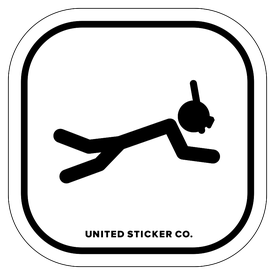 Badge_Stick Figure_Sports & Recreation_Snorkeling_Vinyl_Sticker