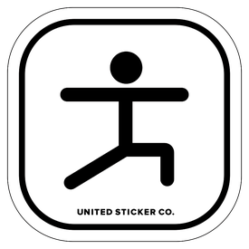 Badge_Stick Figure_Sports & Recreation_Yoga_Vinyl_Sticker