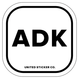 Badge_Lettering_Places_Adirondack Mountains [ ADK ]_Vinyl_Sticker