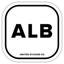 Badge_Lettering_Places_Albania [ ALB ]_Vinyl_Sticker