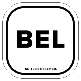 Badge_Lettering_Places_Belgium [ BEL ]_Vinyl_Sticker