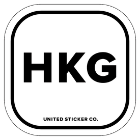 Badge_Lettering_Places_Hong Kong [ HKG ]_Vinyl_Sticker