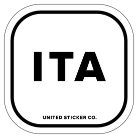 Badge_Lettering_Places_Italy [ ITA ]_Vinyl_Sticker