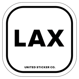 Badge_Lettering_Places_Los Angeles [ LAX ]_Vinyl_Sticker
