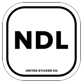Netherlands [ NDL ] Lettering Badge Sticker