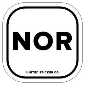 Badge_Lettering_Places_Norway [ NOR ]_Vinyl_Sticker