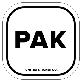 Badge_Lettering_Places_Pakistan [ PAK ]_Vinyl_Sticker