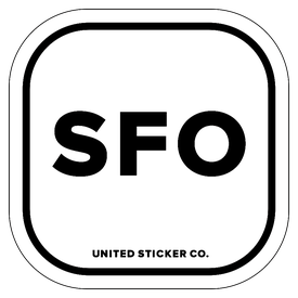 Badge_Lettering_Places_San Francisco [ SFO ]_Vinyl_Sticker