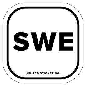 Badge_Lettering_Words & Phrases_Seweden [ SWE ]_Vinyl_Sticker