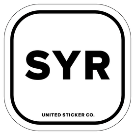 Badge_Lettering_Places_Syracuse [ SYR ]_Vinyl_Sticker