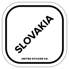 Badge_Lettering_Places_Slovakia_Vinyl_Sticker