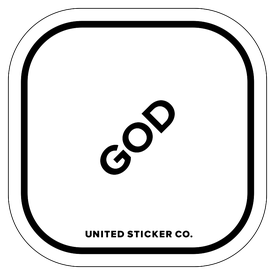Badge_Lettering_Words & Phrases_[ God ]_Vinyl_Sticker