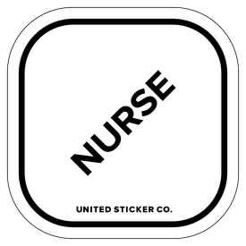Badge_Lettering_Words & Phrases_[ Nurse ]_Vinyl_Sticker