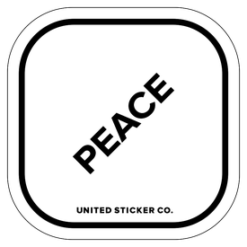 Badge_Lettering_Words & Phrases_[ Peace ]_Vinyl_Sticker
