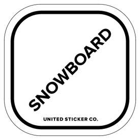 Badge_Lettering_Words & Phrases_[ Snowboard ]_Vinyl_Sticker