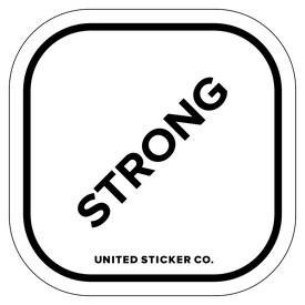 Badge_Lettering_Words & Phrases_[ Strong ]_Vinyl_Sticker