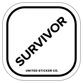 Badge_Lettering_Words & Phrases_[ Survivor ]_Vinyl_Sticker