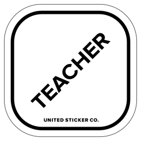 Badge_Lettering_Words & Phrases_[ Teacher ]_Vinyl_Sticker