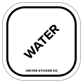 [ Water ] Lettering Decal | United Sticker Co.