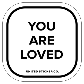 Badge_Lettering_Words & Phrases_[ You Are Loved ]_Vinyl_Sticker