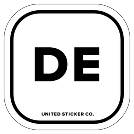 Badge_Lettering_Places_Deleware [ DE ]_Vinyl_Sticker