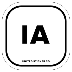 Badge_Lettering_Places_Iowa [ IA ]_Vinyl_Sticker
