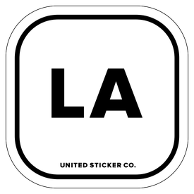 Badge_Lettering_Places_Los Angeles [ LA ]_Vinyl_Sticker