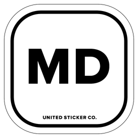Badge_Lettering_Places_Maryland [ MD ]_Vinyl_Sticker