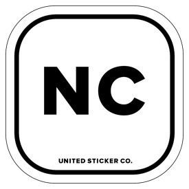 Badge_Lettering_Places_North Carolina [ NC ]_Vinyl_Sticker