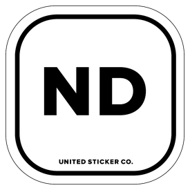 Badge_Lettering_Places_North Dakota [ ND ]_Vinyl_Sticker