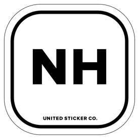 Badge_Lettering_Places_New Hampshire [ NH ]_Vinyl_Sticker