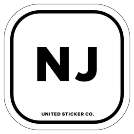 Badge_Lettering_Places_New Jersey [ NJ ]_Vinyl_Sticker